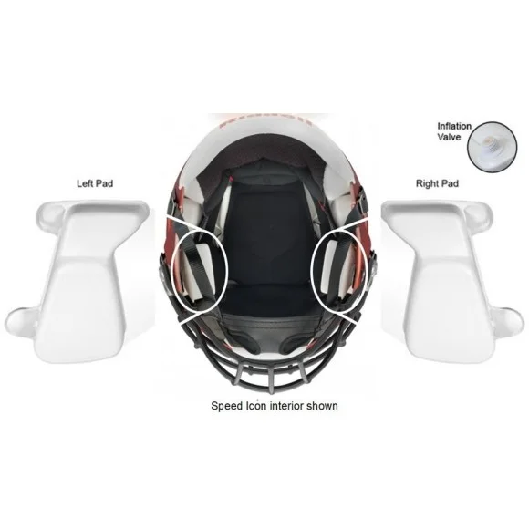 Almohadillas de mandíbula Riddell Speed Icon Blancas