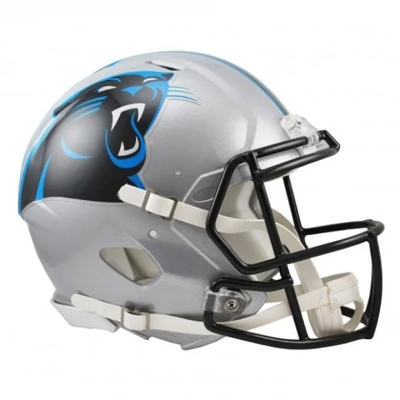 Casco Riddell Revolution Speed Authentic a grandezza naturale dei Carolina Panthers