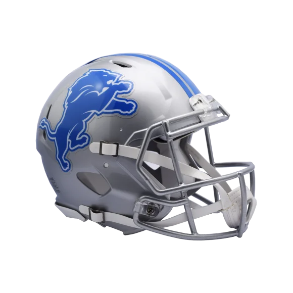 Casco autentico Riddell Revolution Speed dei Detroit Lions a grandezza naturale