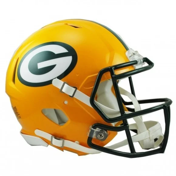 Green Bay Packers Riddell Revolution Speed Authentic hjälm i full storlek