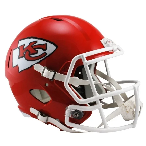 Casco Riddell Speed Replica a grandezza naturale dei Kansas City Chiefs