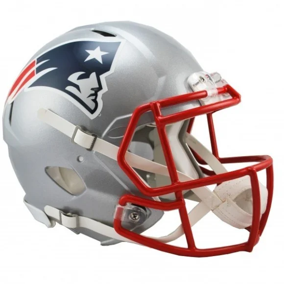 Casco Riddell Revolution Speed Authentic de tamaño real de los New England Patriots