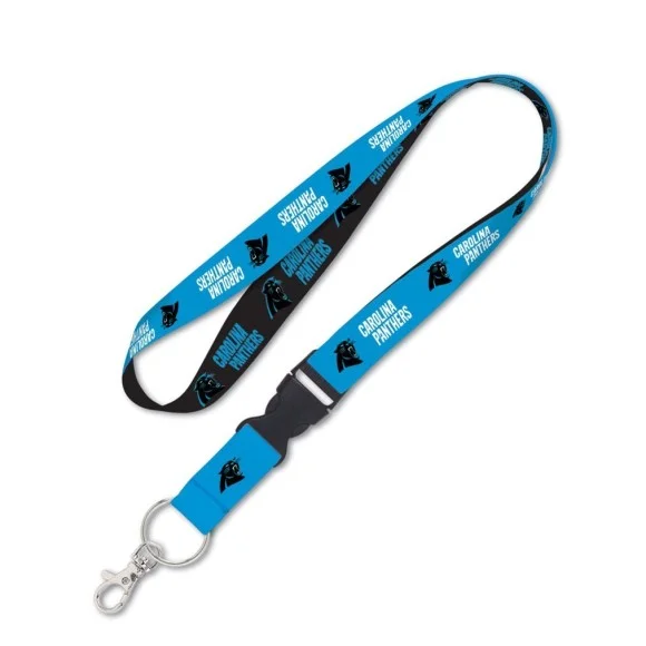 Lanyard Carolina Panthers 1" con hebilla desmontable