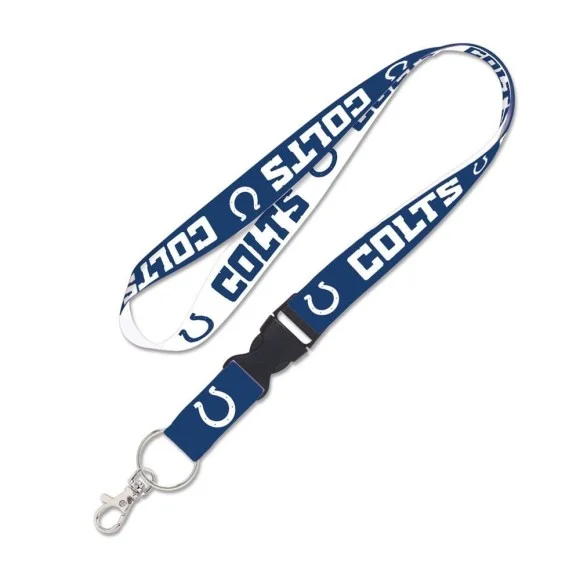 Lanyard des Indianapolis Colts (2021) avec boucle détachable de 1".