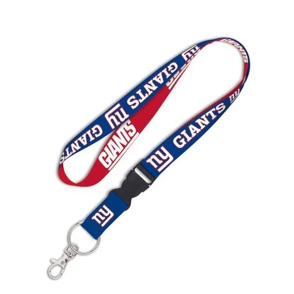 New York Giants 1" Lanyard avec boucle détachable