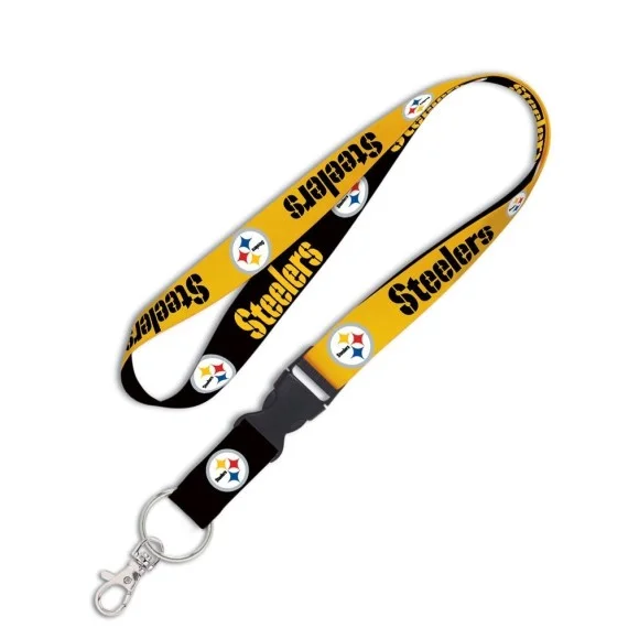 Cordino da 1" Pittsburgh Steelers con fibbia staccabile