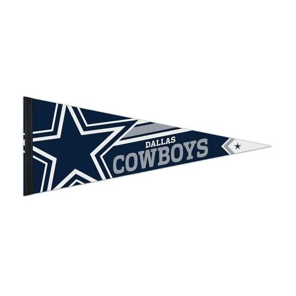 Banderín Premium Roll & Go de los Dallas Cowboys 12" x 30