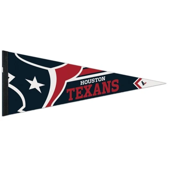 Banderín Premium Roll & Go 12" x 30" de los Houston Texans