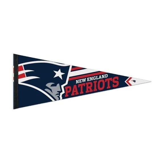 Fanion Roll & Go Premium des Patriots de Nouvelle-Angleterre 12" x 30".