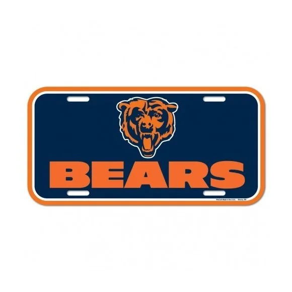 Placa de matrícula de los Chicago Bears