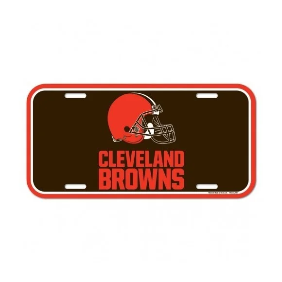 Placa de matrícula de los Cleveland Browns