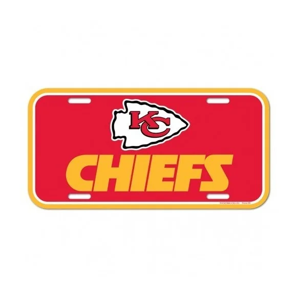 Placa de matrícula de los Kansas City Chiefs