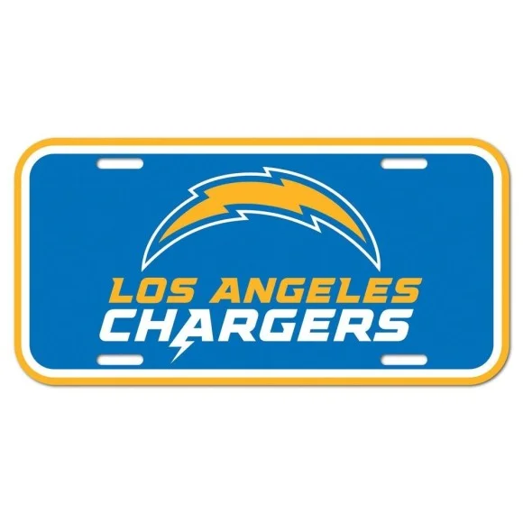 Los Angeles Chargers-nummerplade