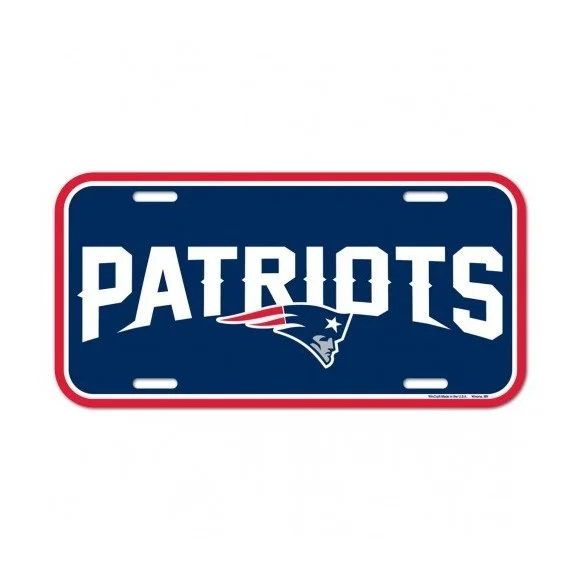 Plaque d'immatriculation des New England Patriots