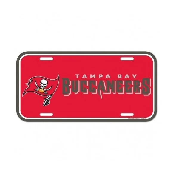 Placa de matrícula de los Tampa Bay Buccaneers