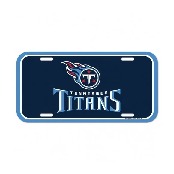 Placa de matrícula de los Tennessee Titans