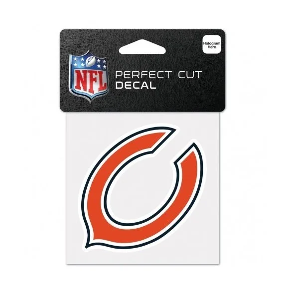 Chicago Bears 4" x 4" logo-mærkat