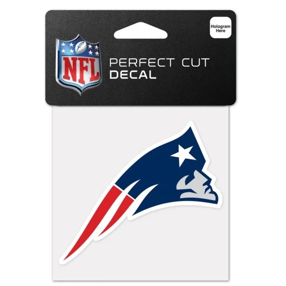 Calco con logotipo de los New England Patriots 4" x 4