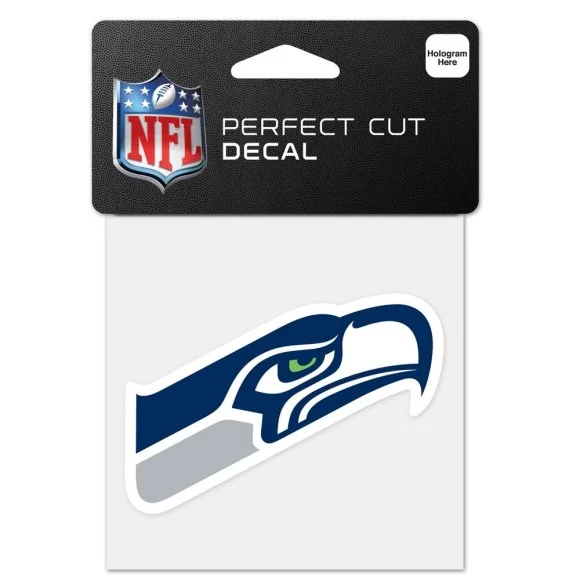 Décalcomanie Seattle Seahawks 4" x 4" avec logo