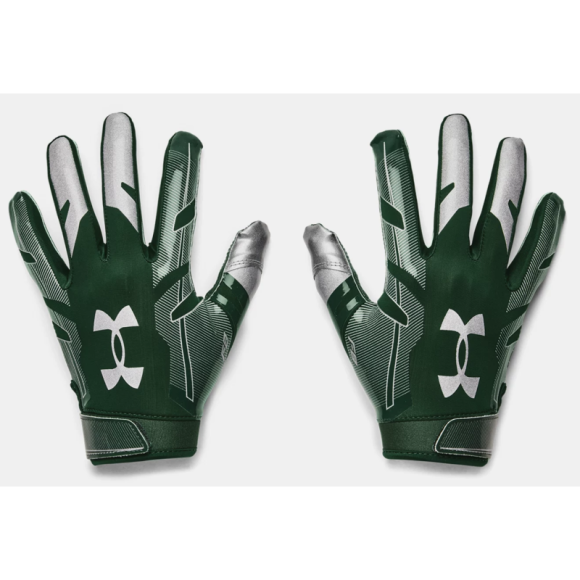 Grüne Under Armour F8 Receiver Handschuhe