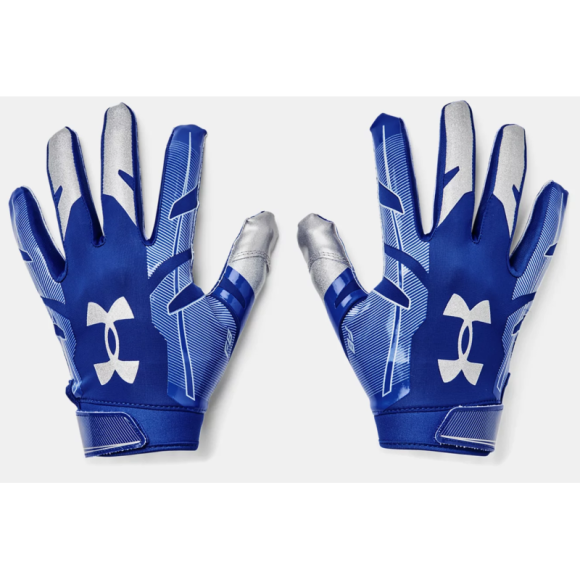 Königsblaue Under Armour F8 Receiver Handschuhe