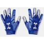 Royal Blue Under Armour F8 Receiver handskar