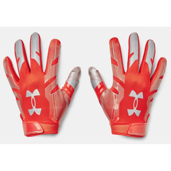 Orange Under Armour F8 Receiver Handschuhe