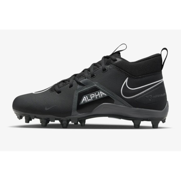 Calas de fútbol Nike Alpha Menace Varsity 3 Lado Negro