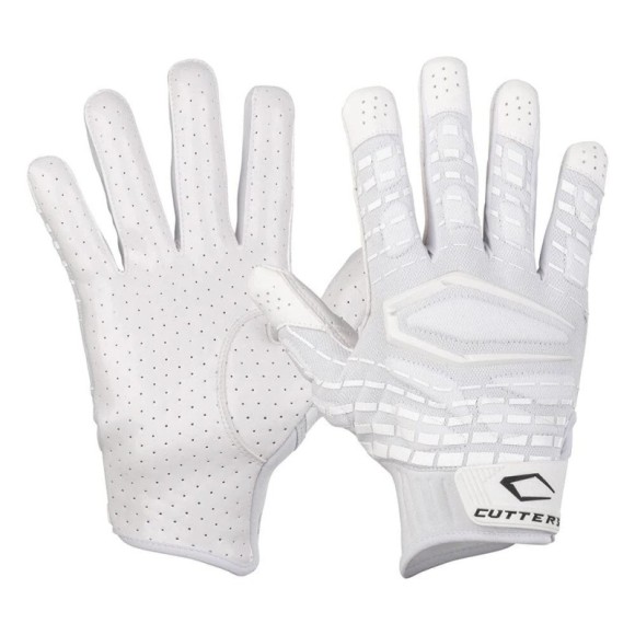 Cutters Gamer 5.0 Gants de receveur rembourrés blanc