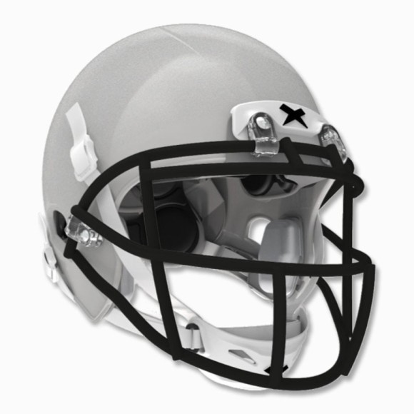 Casque de football Xenith X2E+ Argent